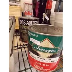 TOMATILLOS & ARTICHOKE HEARTS - 2.98L & 2.84L - 2 CANS TTL