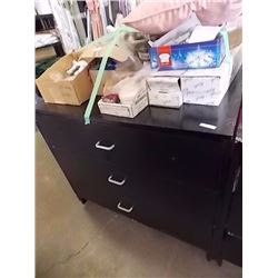 CUPBOARD - 3 DRAWER - ON WHEELS