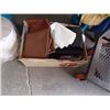 Image 1 : BOX OF ASSORTED LEATHER MATERIAL