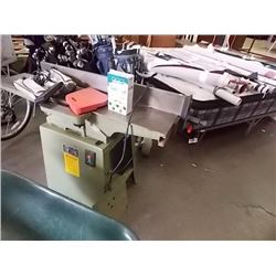 RABBITING INDUSTRIAL JOINTER/PLANER ON STAND