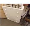 Image 1 : CHEST OF DRAWERS - 4 DRAWER - WHITE