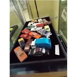 TRAY OF COLLECTABLE CARS - NO TRAY