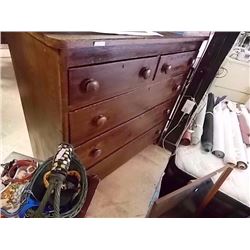 TURN OF CENTURY HIGHBOY DRESSER - 5 DRAWER