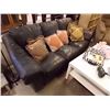 Image 1 : BLACK LEATHER COUCH
