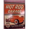Image 1 : AUTOMOBILIA MEMORABILIA - METAL SIGN - HOT ROD GARAGE