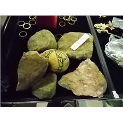 COLLECTORS ROCKS & WOOD EGG - 6 pc TTL
