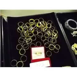 FASHION BAND RINGS - 1 PACKAGE PER LOT - ~100 PER PACK