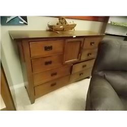 MAHOGANY SIDE BOARD - 9 DRAWER