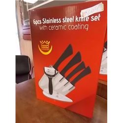 NEW STAINLESS STEEL KNIFE SET - 6 PC - GERMANY