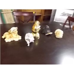 COLLECTABLE ORNAMENTS - 5 TTL