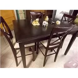 DINING TABLE - CAPPACINO HEIGHT - WITH LEAF