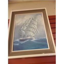 FRAMED PICTURE - SHIP