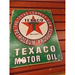AUTOMOTIBILIA MEMORABILIA - METAL SIGN - TEXACO