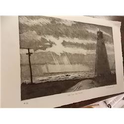 LIMITED EDITION LIGHT HOUSE PRINT - SIGNED