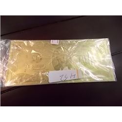 GOLD FOIL BILL - 24K GOLD - USA $2 - not legal tenedar