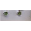 Image 2 : EARRINGS -HEART FACETED PERIDOT IN STERLING SILVER SETTING - RETAIL ESTIMATE $275