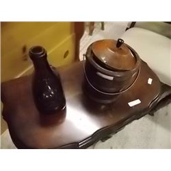 OAK ICE BUCKET & BOTTLE