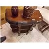 Image 1 : VINTAGE SOLID WOOD ACCENT TABLE - D-TABLE