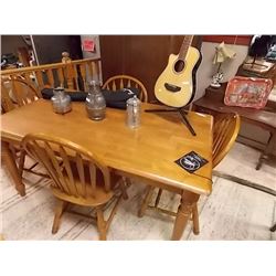 SOLID WOOD TABLE WITH 4 CHAIRS