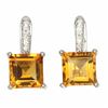 Image 1 : Natural  Yellow Citrine 7 MM Earrings