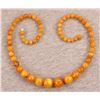 Antique Natural Amber Buttersctoch Egg Yolk Necklace