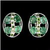 Natural Emerald  24 Carats Earrings