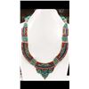 Image 1 : Tibet Hand Made Turquoise, Coral, Lapis Lazuli Necklace
