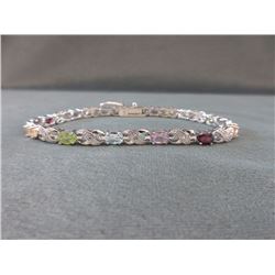Multi-Gemstone & Diamond Bracelet