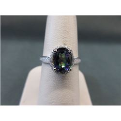 Mystic Topaz & Diamond Ring