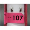 Image 1 : New Garnet & Diamond Earrings