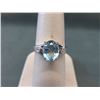 Image 1 : Blue Topaz & Diamond Ring