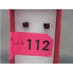 New 3.1 CT Garnet Stud Earrings
