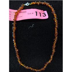 34 CT Orange Baltic Amber Necklace