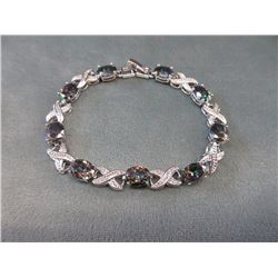 34.5 CT Mystic Topaz Tennis Bracelet