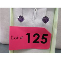 New Amethyst Stud Earrings