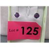 Image 1 : New Amethyst Stud Earrings
