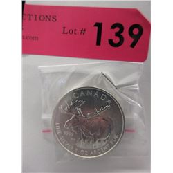 1 Oz. .9999 Fine Silver Canada Moose Coin