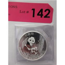 1 Oz. .999 Fine Silver 2017 Panda Niue $2 Coin