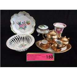 Vintage Hand Painted Porcelain & Miniatures