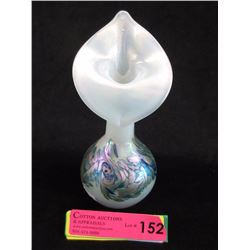Arte Vargas Iridescent Art Glass Vase