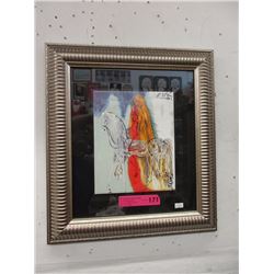 Salvador Dali Ceramic Art Tile - "Lady Godiva"