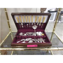 Assorted Silver Plate in Chest