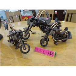 3 Wood Motorcycle Models