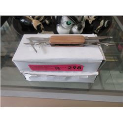 18 New Wood Handled Pocket Tools