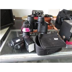 Optic Binoculars & Nikon Speedlight