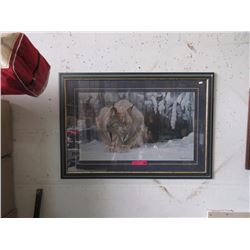 1987 Robert Bateman Print "Dozing Lynx"