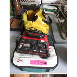 Smart Charger, Tire Chains & Flashlight