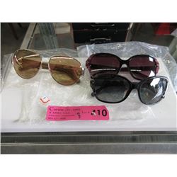 3 Pairs of New Designer Sunglasses - Floor Samples