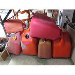 6 Assorted Jerry Cans