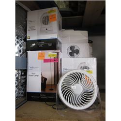 4 Fans & a Floor Lamp